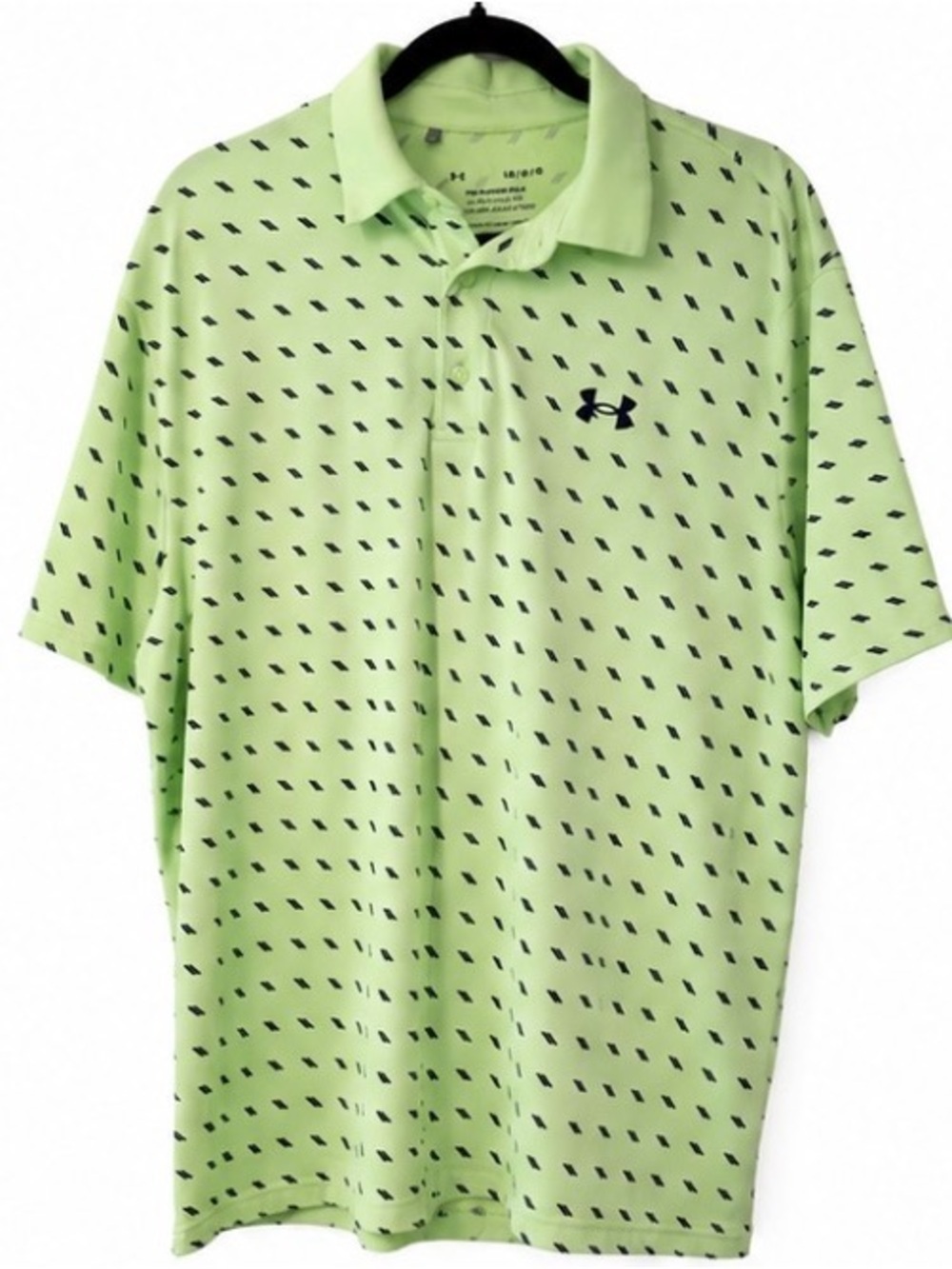 Under Armour Playoff Polo Shirt Men’s Large Green Performance Golf Shirt